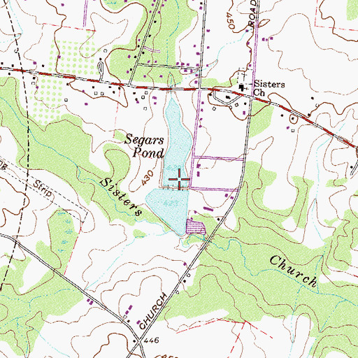 Topographic Map of Upper Yarbrough Lake Dam, GA