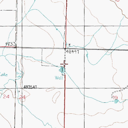Topographic Map of Cottonwood Wash, AZ