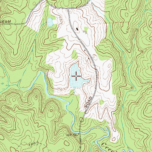 Topographic Map of Jones Lake, GA