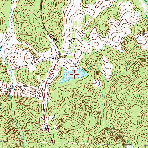 Topographic Map of Maynard Lake, GA