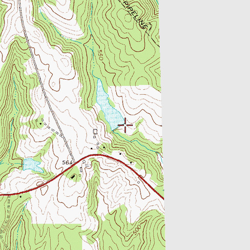 Topographic Map of Abercrombie Lake Dam, GA