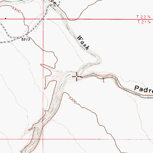 Topographic Map of San Francisco Wash, AZ