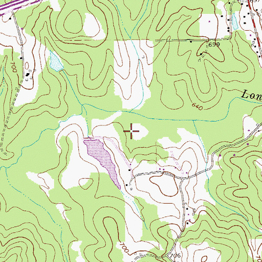 Topographic Map of Murphy Lake Dam, GA