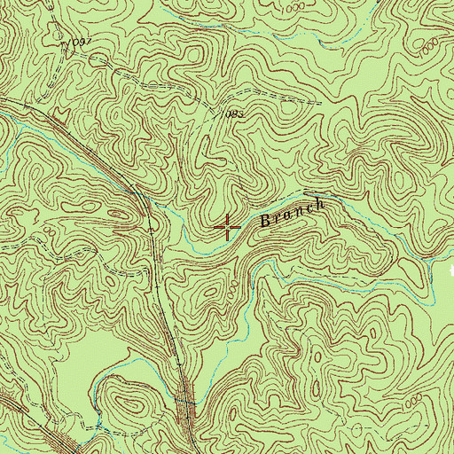 Topographic Map of Blair Lake, GA