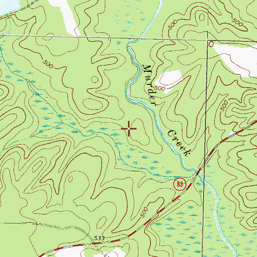 Topographic Map of Graham-Stafford Lake, GA