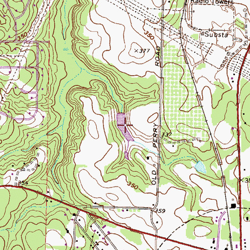 Topographic Map of Williams Lake, GA