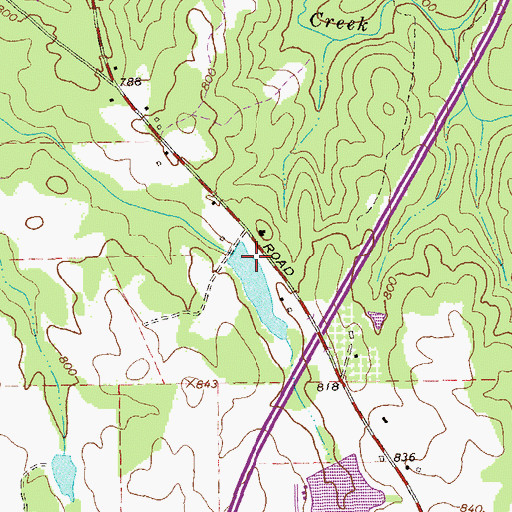 Topographic Map of Floyd Dam, GA