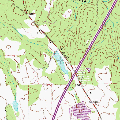 Topographic Map of Floyd Lake, GA