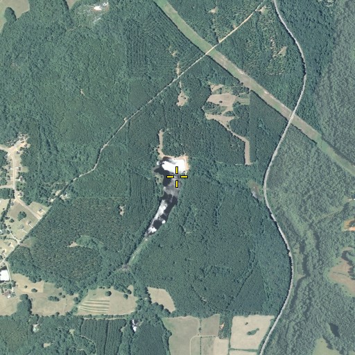 Aerial/Satellite Image of Weaver Dam, GA
