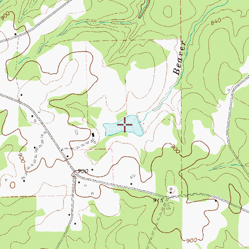 Topographic Map of Massey Lake, GA