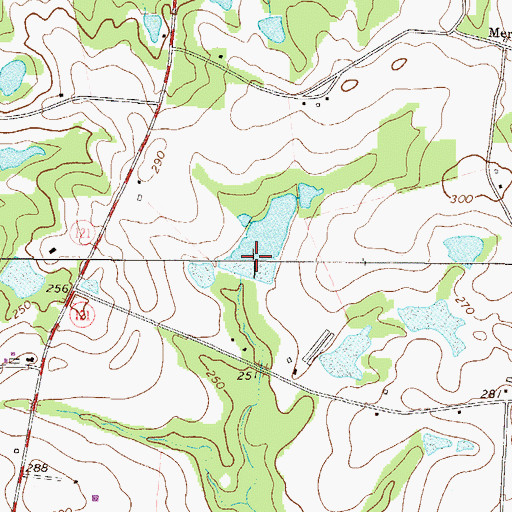 Topographic Map of Donaldson Lake Dam, GA