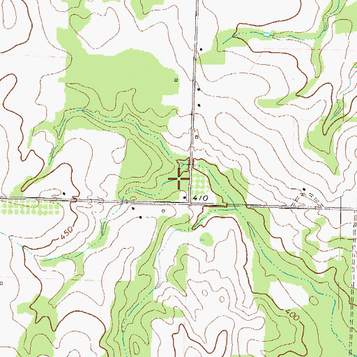 Topographic Map of Sangster Dam, GA
