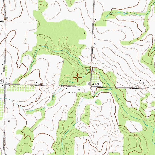Topographic Map of Sangster Lake, GA
