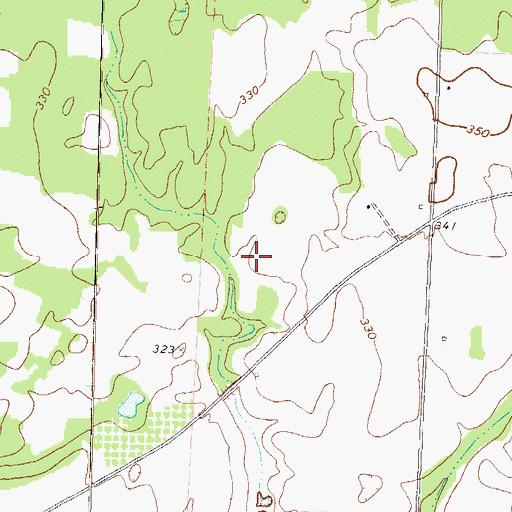 Topographic Map of Bartenfield Dam, GA