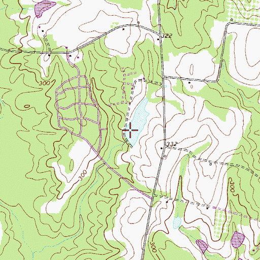 Topographic Map of Bell Lake Dam, GA
