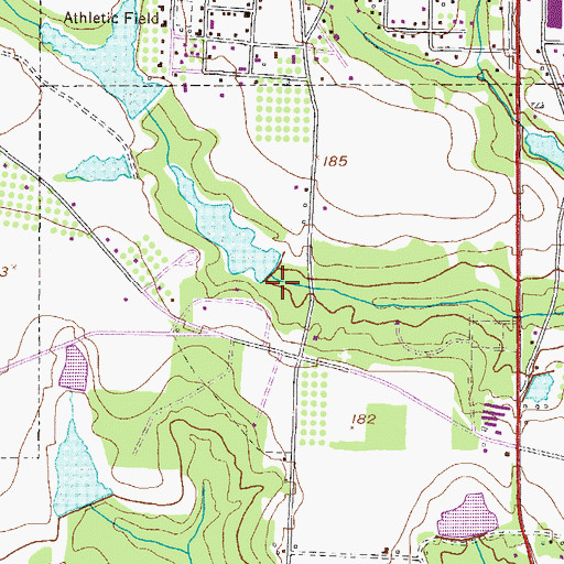 Topographic Map of Varnadoe Dam, GA