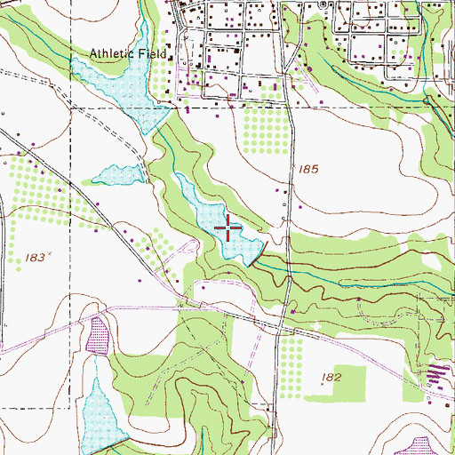 Topographic Map of Varnadoe Lake, GA