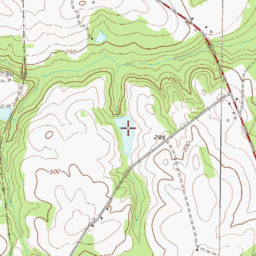 Topographic Map of McNeely Lake, GA