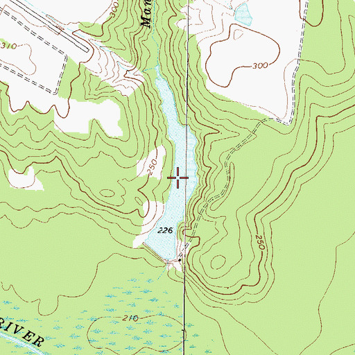 Topographic Map of Kelly Lake, GA