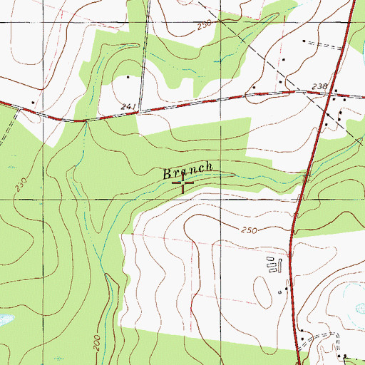 Topographic Map of Magnolia View Lake, GA