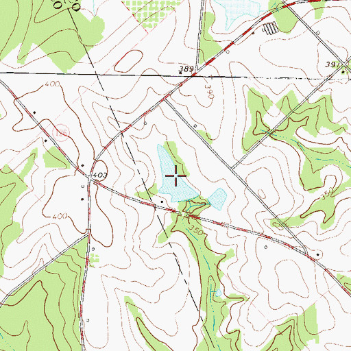 Topographic Map of Whittle Lake, GA