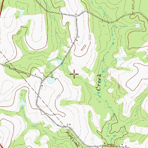 Topographic Map of Currie Lake, GA