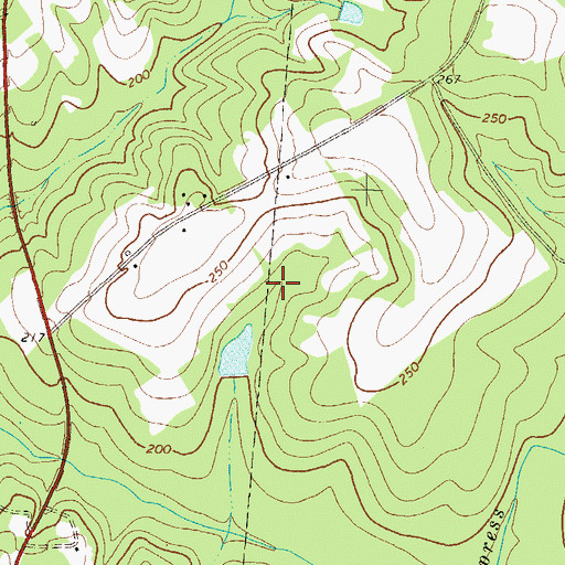 Topographic Map of Coleman Lake Dam, GA