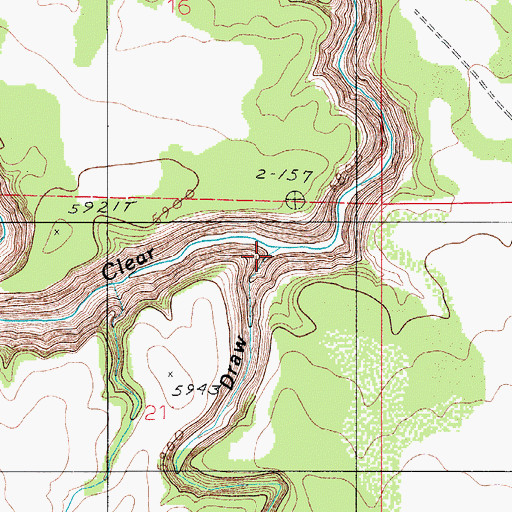 Topographic Map of Sand Draw, AZ