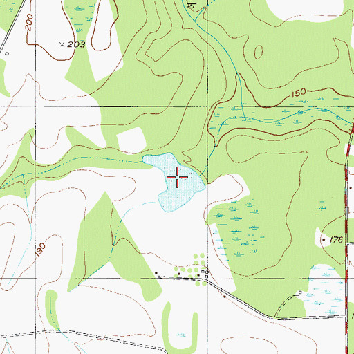 Topographic Map of Carter Lake, GA