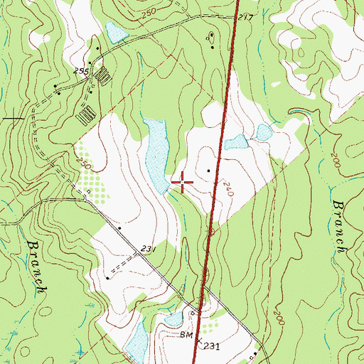 Topographic Map of Jones Lake Dam, GA