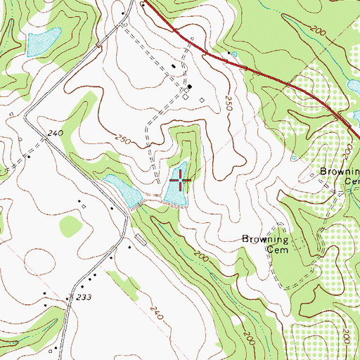 Topographic Map of Stenson Lake, GA