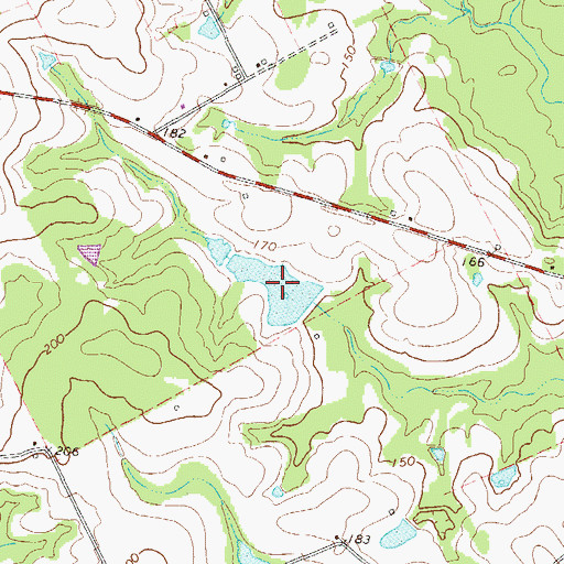 Topographic Map of Cone Lake, GA