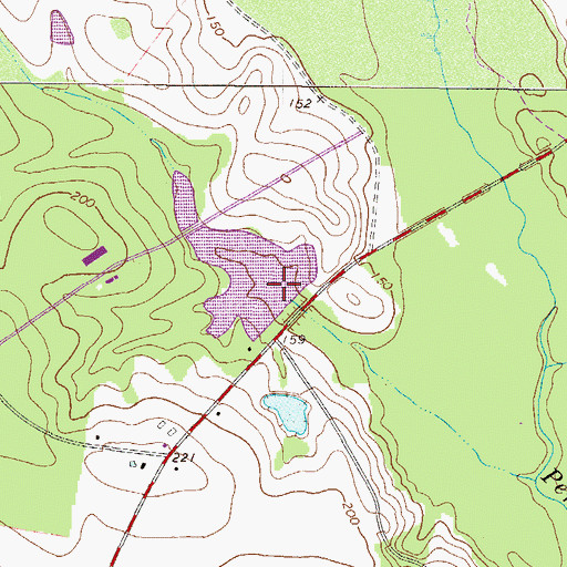 Topographic Map of Resmondo Lake Dam, GA
