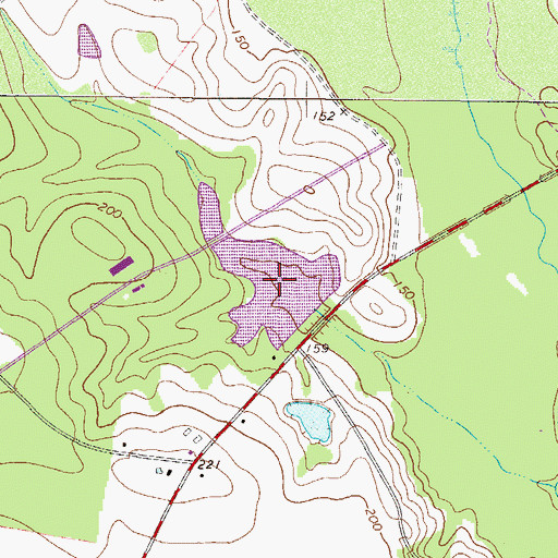 Topographic Map of Resmondo Lake, GA