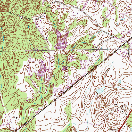 Topographic Map of Simpson Lake, GA