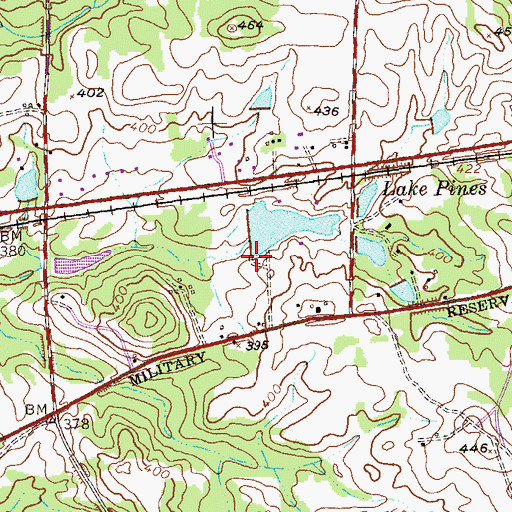 Topographic Map of Thornton Dam, GA