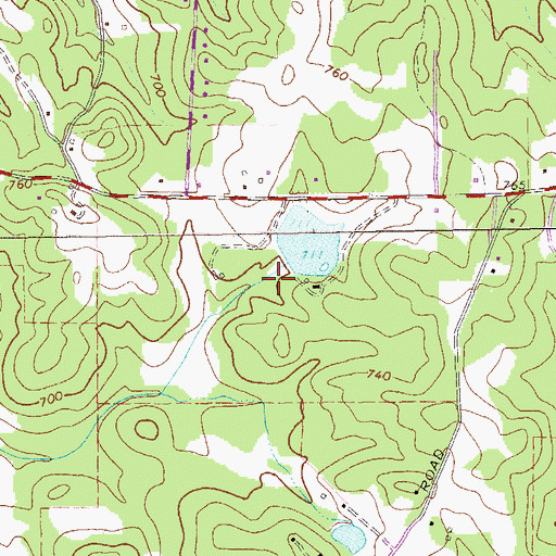 Topographic Map of Grace Dam, GA