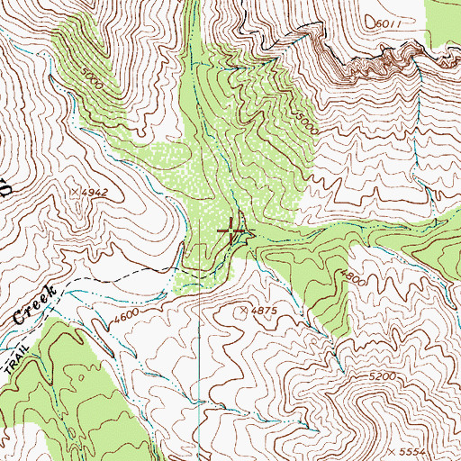 Topographic Map of Sandrock Canyon, AZ