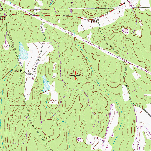 Topographic Map of Armory Creek Reservoir, GA