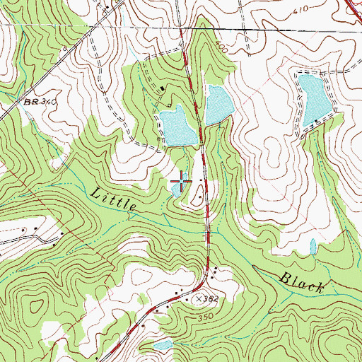 Topographic Map of Georgia State Hospital Lake West, GA