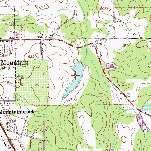 Topographic Map of White Lake, GA
