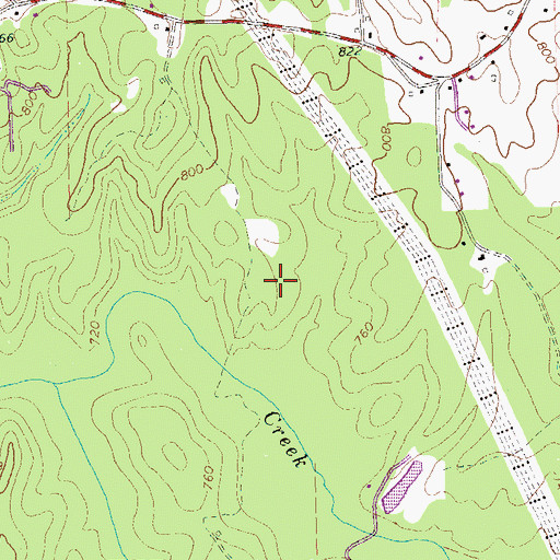 Topographic Map of Kimbrough Lake Dam, GA