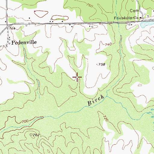 Topographic Map of Johnson Lake, GA