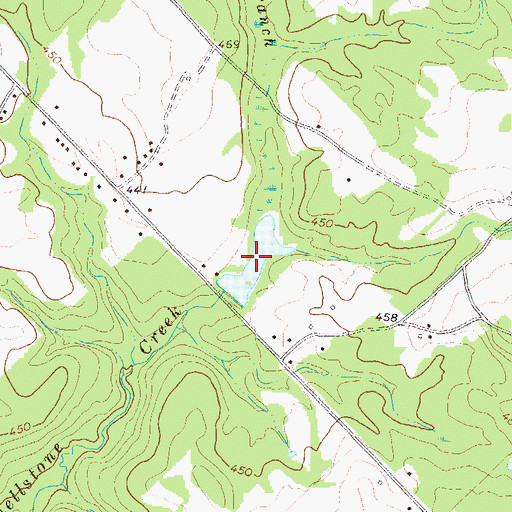 Topographic Map of Cason Lake, GA