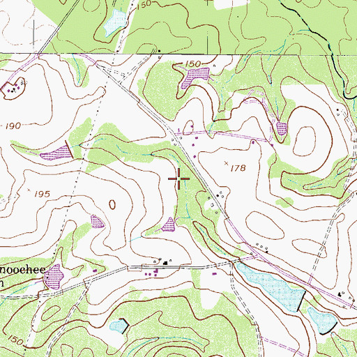Topographic Map of Saint Regis Pond Dam, GA