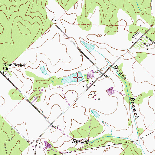 Topographic Map of Dodson Pond Dam, GA
