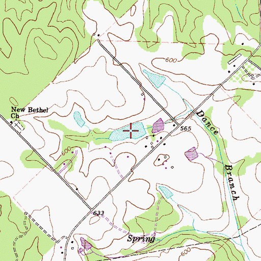Topographic Map of Dodson Pond, GA