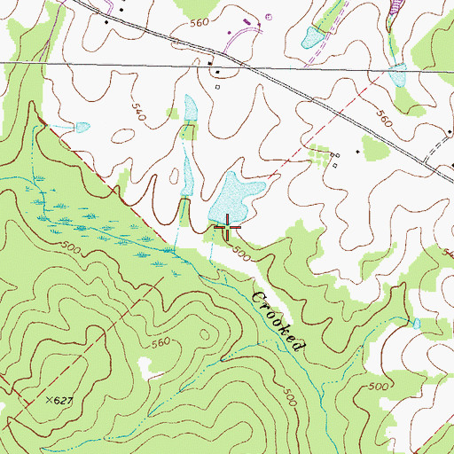 Topographic Map of Beall Pond Dam Two, GA