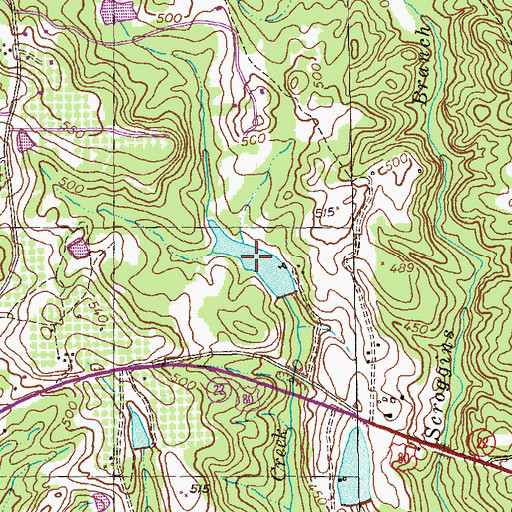 Topographic Map of Swift Lake, GA