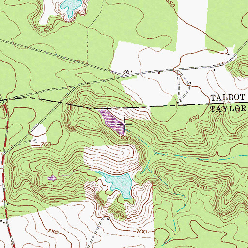 Topographic Map of Watson Lake Dam, GA
